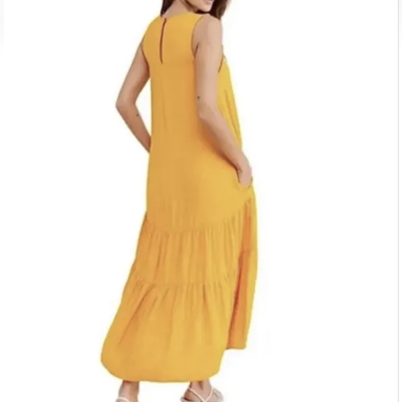 Maeve Anthropologie Tiered Maxi Dress Small - Picture 3 of 8